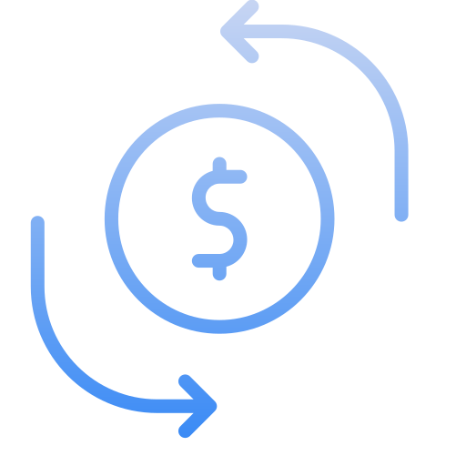 Символ доллара в черном овале Generic gradient outline иконка
