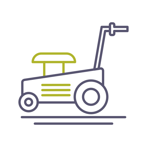 잔디 깎는 기계 Generic color outline icon
