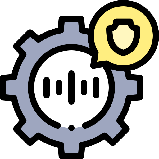 Security Detailed Rounded Lineal color icon