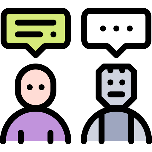 Chatbot Detailed Rounded Lineal color icon