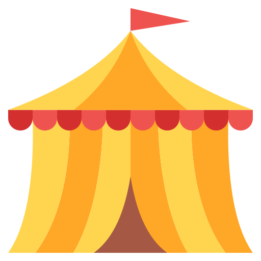 tienda de circo Generic color fill icono