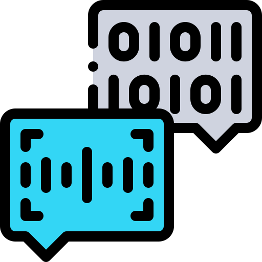 Natural language processing Detailed Rounded Lineal color icon
