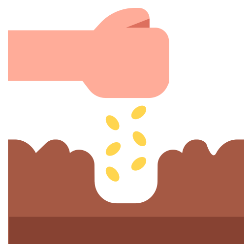 Sowing seeds Generic color fill icon