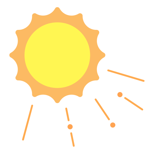 햇빛 Generic color fill icon
