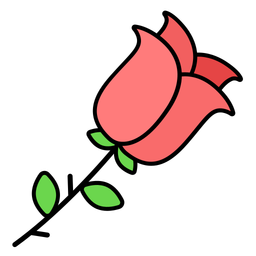 rose Generic color lineal-color icon