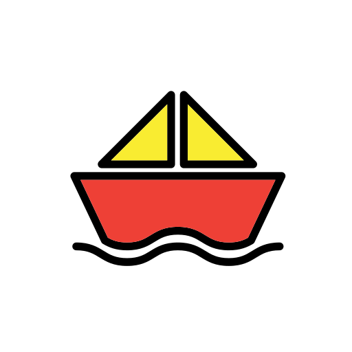 bateau de papier Generic color outline Icône