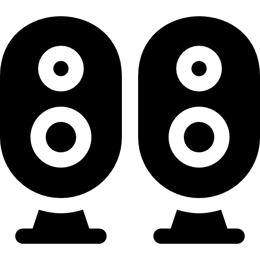 głośnik Basic Rounded Filled ikona