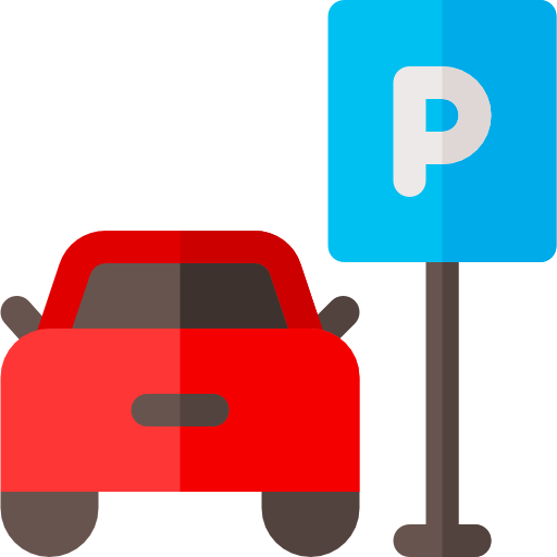 estacionamiento Basic Rounded Flat icono