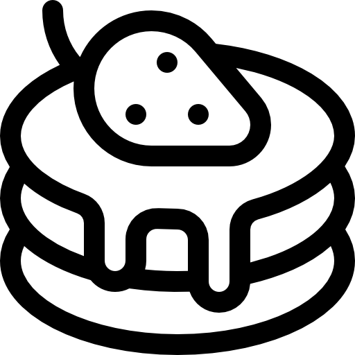 パンケーキ Basic Rounded Lineal icon
