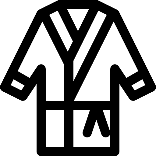szlafrok Basic Rounded Lineal ikona
