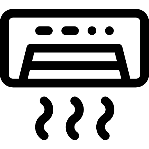 climatisation Basic Rounded Lineal Icône