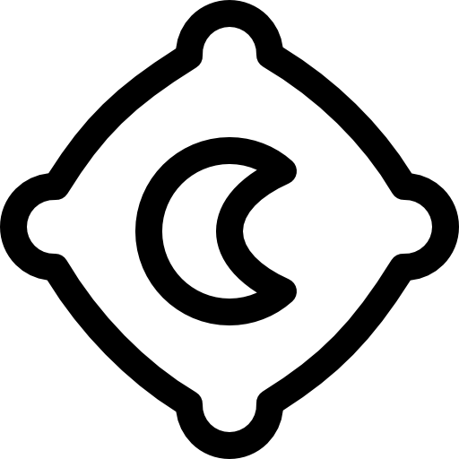 oreiller Basic Rounded Lineal Icône