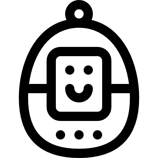 tamagotchi Basic Rounded Lineal icoon
