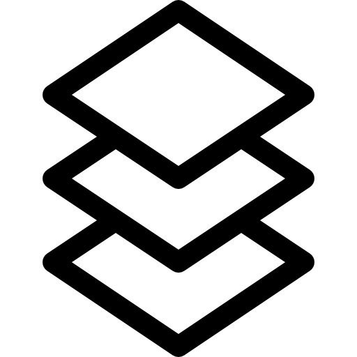 レイヤー Basic Rounded Lineal icon