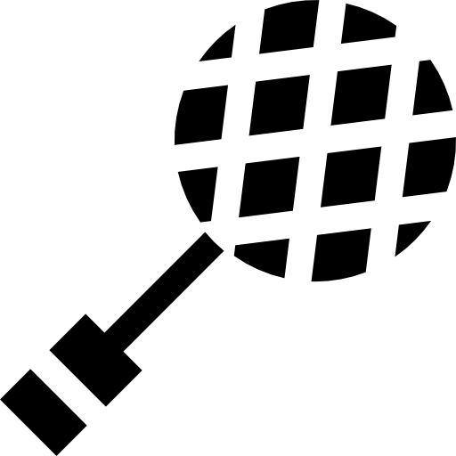 raqueta Basic Straight Filled icono