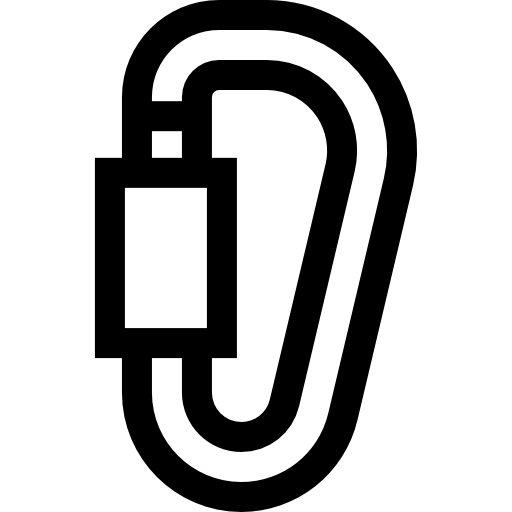 karabinerhaken Basic Straight Lineal icon