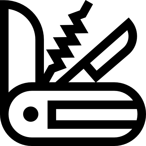 schweizer messer Basic Straight Lineal icon