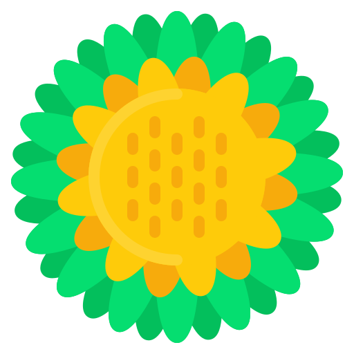 słonecznik Generic color fill ikona
