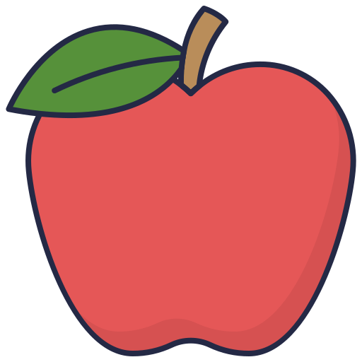 appel fruit Generic color outline icoon