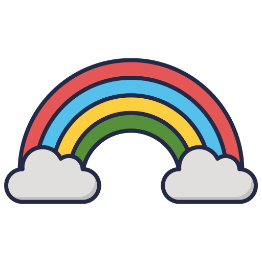 arco iris Generic color outline icono