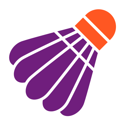 Shuttlecock Generic color fill icon