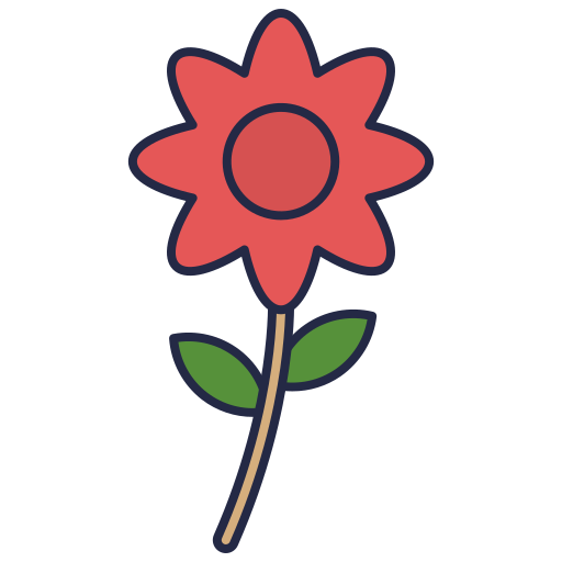 bloem Generic color outline icoon