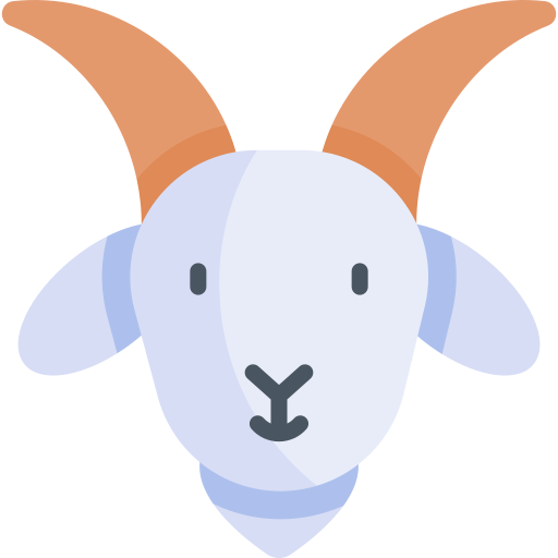 Goat Kawaii Flat icon