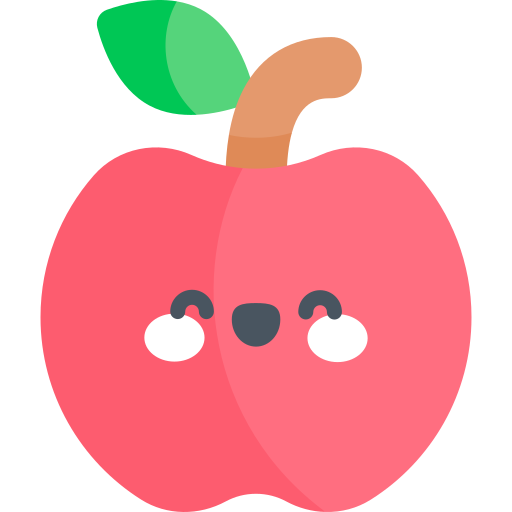 apfel Kawaii Flat icon