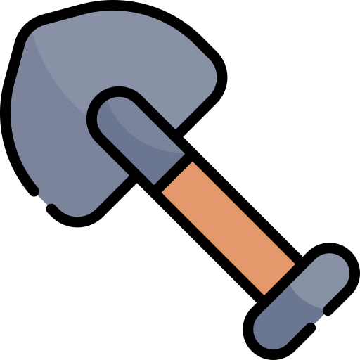 Shovel Kawaii Lineal color icon