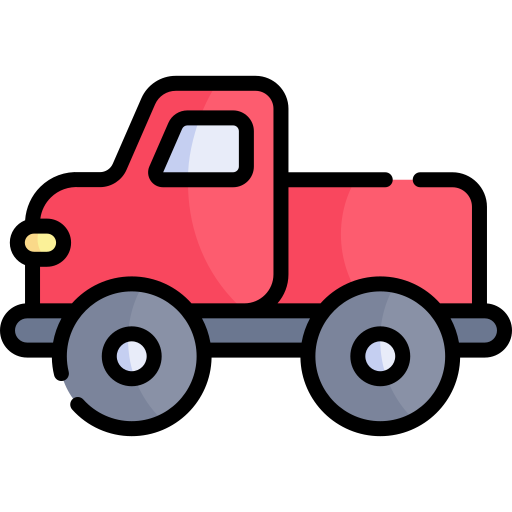 camion pick-up Kawaii Lineal color icona