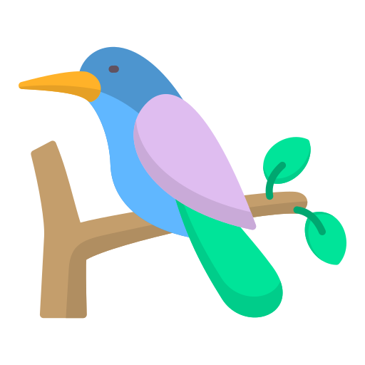 Птица Generic color fill иконка