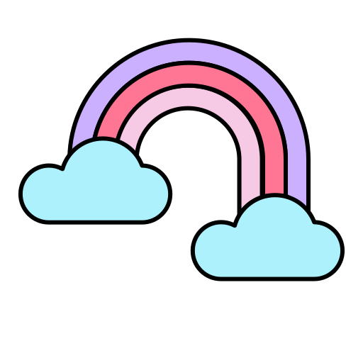 무지개 Generic color lineal-color icon