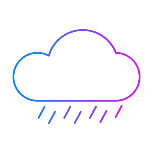 regenachtige dag Generic gradient outline icoon