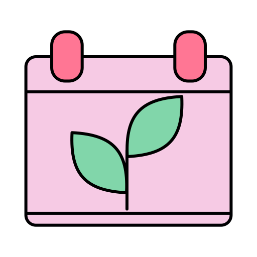 春のカレンダー Generic color lineal-color icon