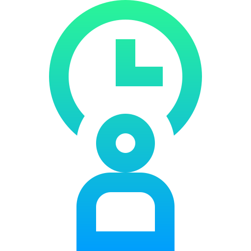Time management Super Basic Straight Gradient icon