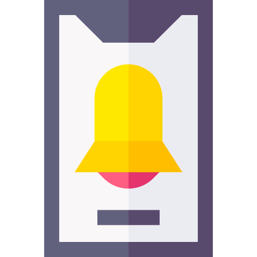campana de notificación Basic Straight Flat icono
