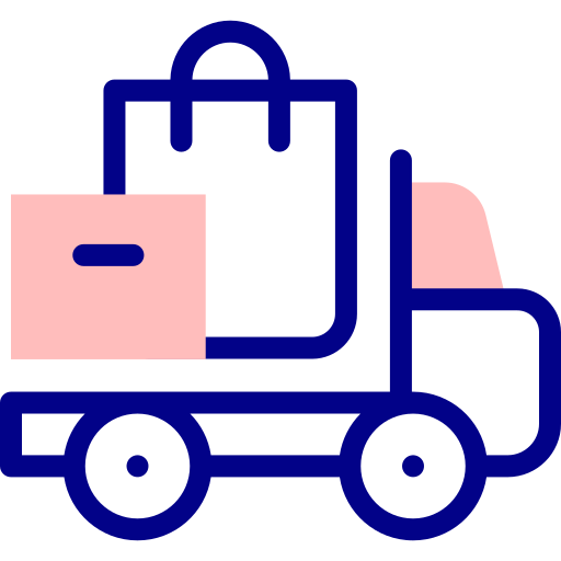 ciężarówka dostawcza Detailed Mixed Lineal color ikona
