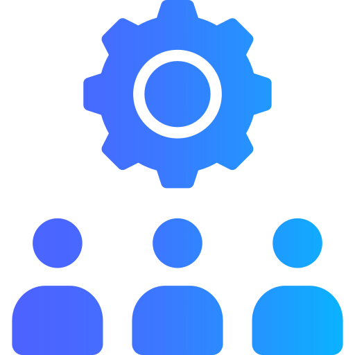 gestione della squadra Generic gradient fill icona