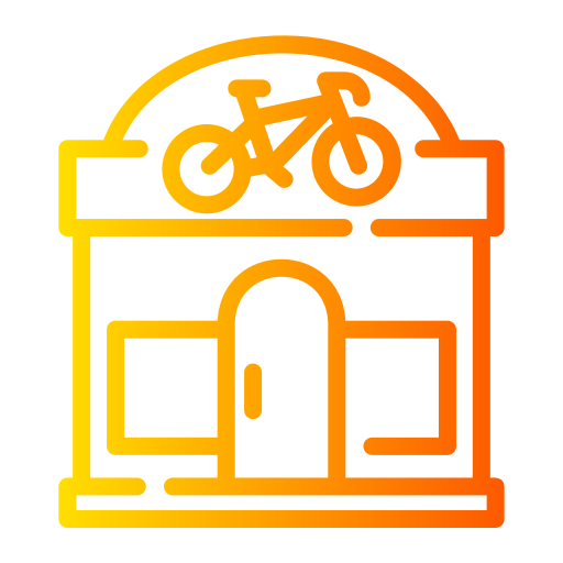 fietsenwinkel Generic gradient outline icoon