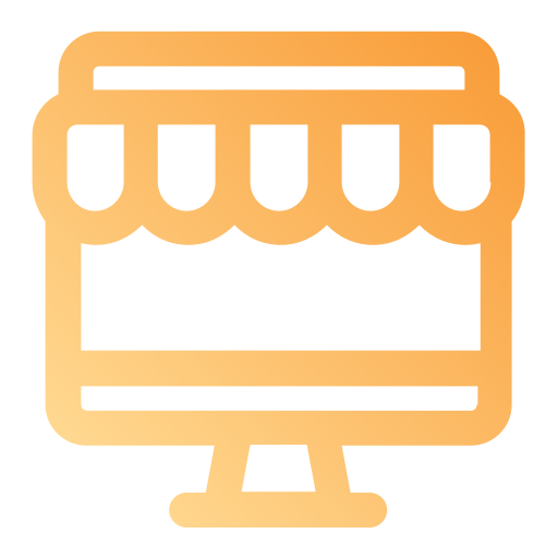Online shop Generic gradient outline icon