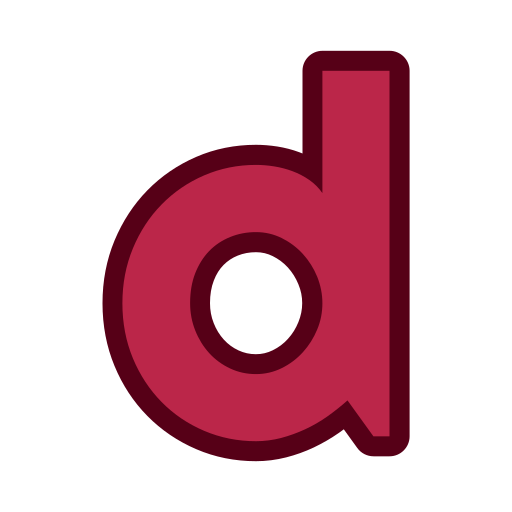 buchstabe d. Generic color lineal-color icon