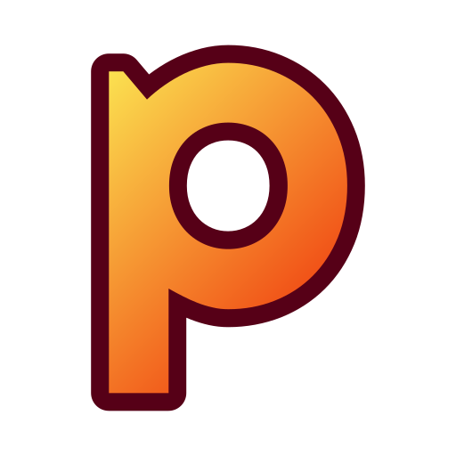 letra p Generic gradient lineal-color icono