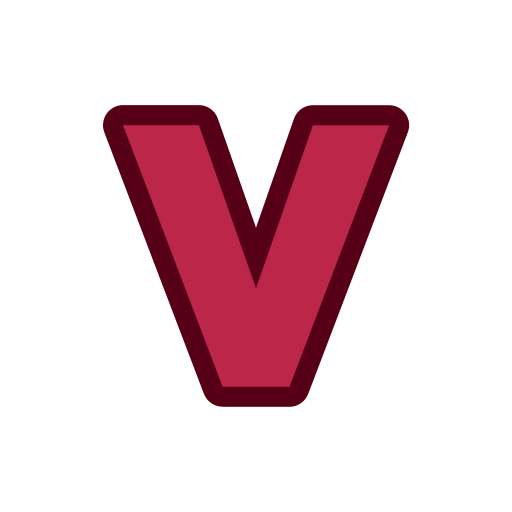 buchstabe v. Generic color lineal-color icon