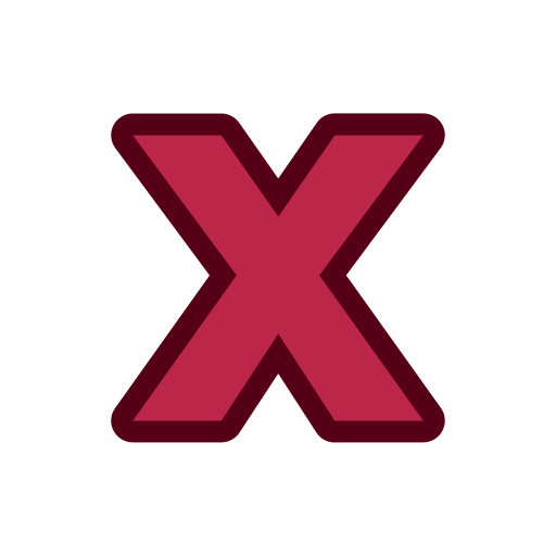문자 x Generic color lineal-color icon
