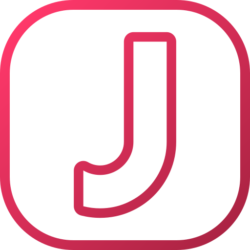 文字j Generic gradient outline icon