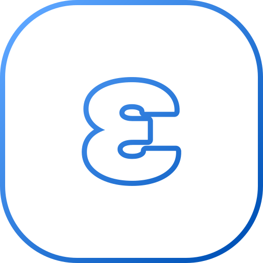 epsilon Generic gradient outline icona