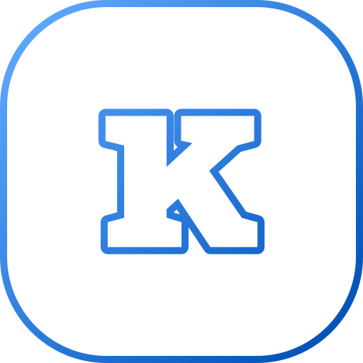 Kappa Generic gradient outline icon