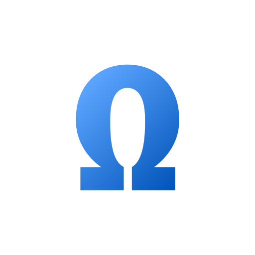 オメガ Generic gradient fill icon