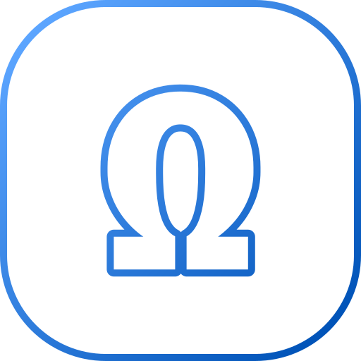 omega Generic gradient outline ikona