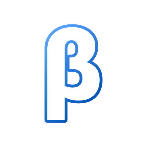 beta Generic gradient outline icono